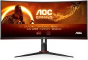 AOC Gaming CU34G2XPD monitor gamingowy, 34", UW-QHD, USB, 180 Hz, panel Fast VA, 1ms GtG, HDR400, FreeSync Premium 3440 x 1440