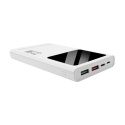 BeePower Power Bank - BP-10PD 10000mAh 22.5W PD USB-C + 2 x USB3.0 biały