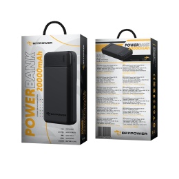 BeePower Power Bank - BP-20 20000mAh 2.1A 2 x USB czarny