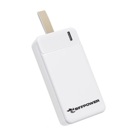 BeePower Power Bank - BP-30 30000mAh 2.1A 2 x USB biały