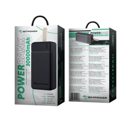 BeePower Power Bank - BP-30 30000mAh 2.1A 2 x USB czarny