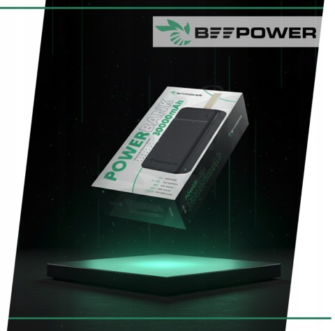 BeePower Power Bank - BP-30 30000mAh 2.1A 2 x USB czarny