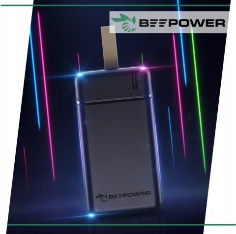 BeePower Power Bank - BP-30 30000mAh 2.1A 2 x USB czarny