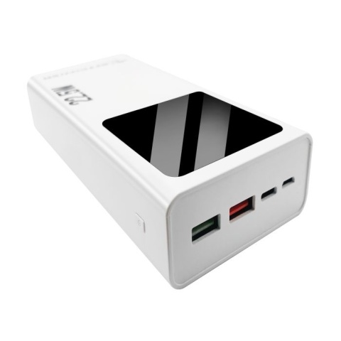 BeePower Power Bank - BP-30PD 30000mAh 22.5W PD USB-C + 2 x USB3.0 biały