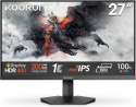 KOORUI G2711P 27-calowy monitor gamingowy, 1 ms 200 Hz FHD IPS HDR400 PC, 100% SRGB Adaptive Sync VESA 75 x 75 mm