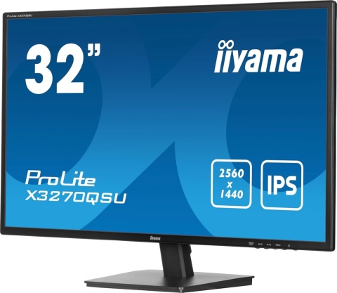 Monitor 32" iiyama ProLite X3270QSU-B1 IPS LED WQHD 100Hz 3ms HDMI DP VESA