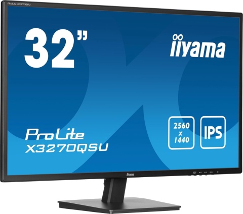Monitor 32" iiyama ProLite X3270QSU-B1 IPS LED WQHD 100Hz 3ms HDMI DP VESA