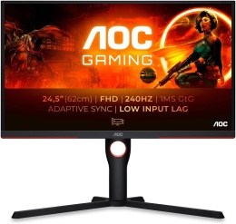 Monitor AOC 25G3ZM 24.5'' 1920x1080px 240Hz 1 ms