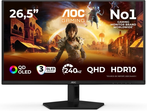Monitor Gamingowy AOC Q27G41ZDF 27'' QD OLED 2560 x 1440 (WQHD) 240 Hz