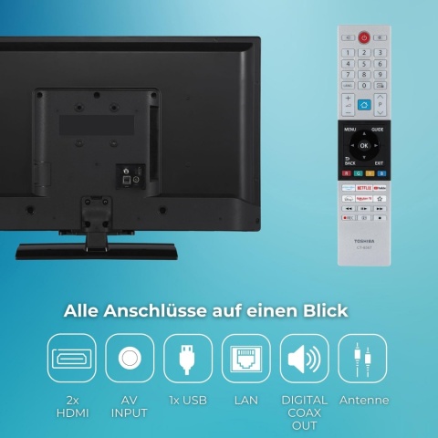 Telewizor LED Toshiba 32LV3E63DA 32" Full HD czarny