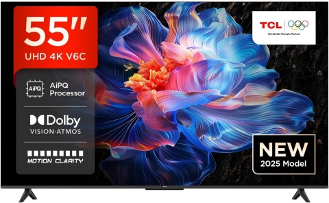 Telewizor TCL 55V6C 55" LED 4K Google TV Dolby Vision Dolby Atmos HDMI 2.1