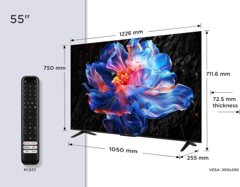 Telewizor TCL 55V6C 55" LED 4K Google TV Dolby Vision Dolby Atmos HDMI 2.1