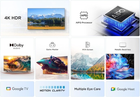 Telewizor TCL 55V6C 55" LED 4K Google TV Dolby Vision Dolby Atmos HDMI 2.1