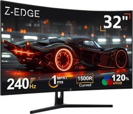 Z-Edge UG32P 32-calowy zakrzywiony monitor do gier 240 Hz 1 ms FHD VA FreeSync
