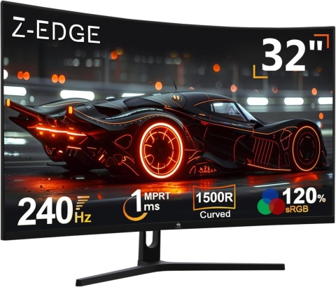 Z-Edge UG32P 32-calowy zakrzywiony monitor do gier 240 Hz 1 ms FHD VA FreeSync