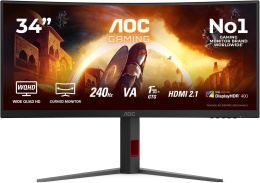 Monitor Gamingowy AOC CU34G4Z 3440 x 1440 (UWQHD) 240 Hz