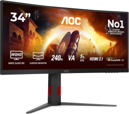 Monitor Gamingowy AOC CU34G4Z 3440 x 1440 (UWQHD) 240 Hz