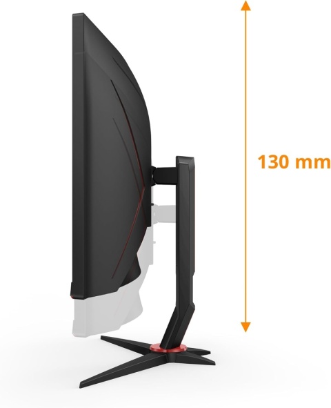 AOC Gaming CU34G2XPD monitor gamingowy, 34", UW-QHD, USB, 180 Hz, panel Fast VA, 1ms GtG, HDR400, FreeSync Premium 3440 x 1440
