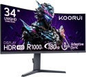 Monitor LED Koorui 34E6UC UWQHD 3440 x 1440, 180 Hz