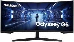 Monitor Samsung C34G55TWWPX C34G55TWWP, 34 cale, panel VA, rozdzielczość UWQHD, AMD FreeSync Premium,1000R, 165 Hz